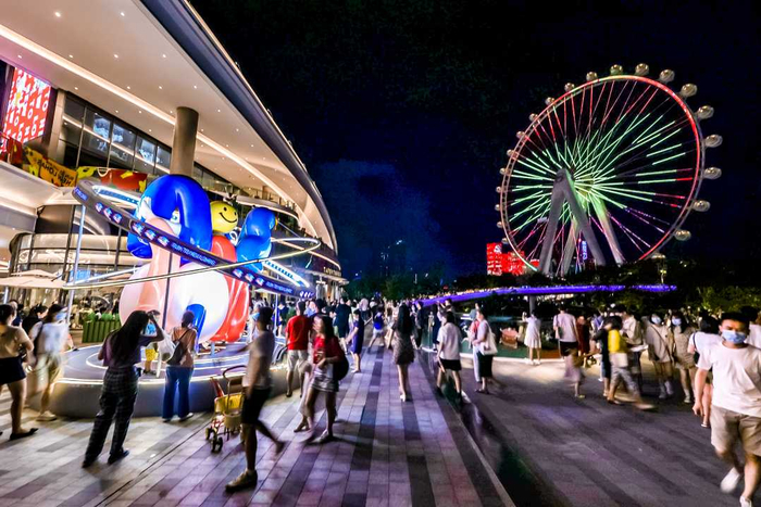 图为“湾区之光”摩天轮远景图。（资料图片）