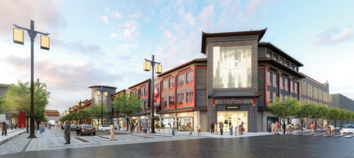 沈阳路业态综合提升项目效果图。