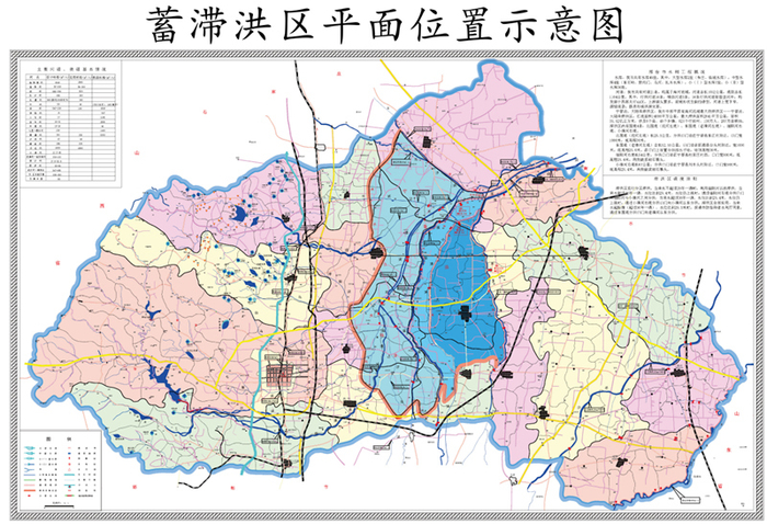 大陆泽宁晋泊蓄滞洪区平面位置示意图。