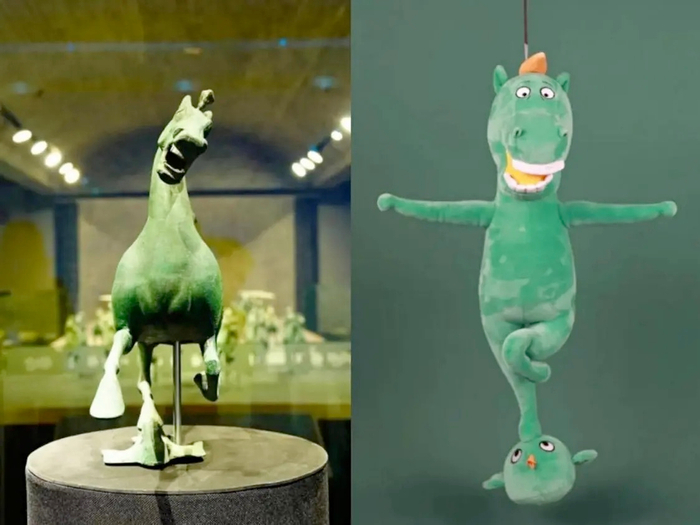 “马踏飞燕”毛绒玩具/图源：网络