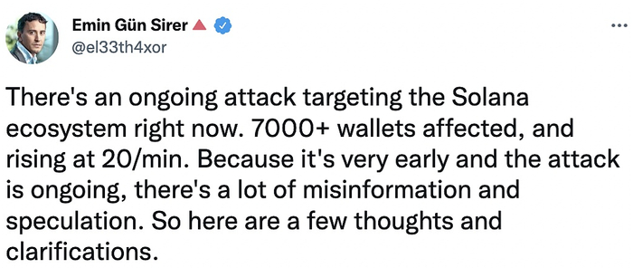 Emin Gün Sirer 监测到被盗钱包数量持续增加
