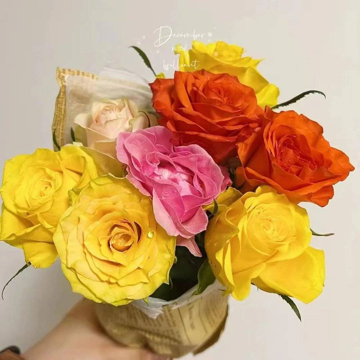 王榜一送给妈妈的花，图源受访者