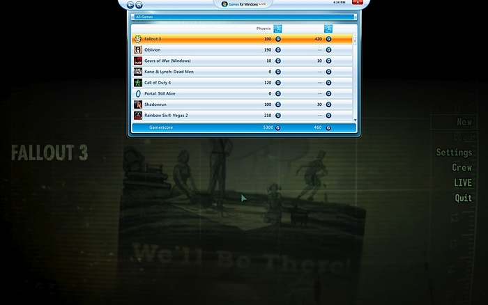 ▲借助GFWL，可以实现多人联机、通讯等