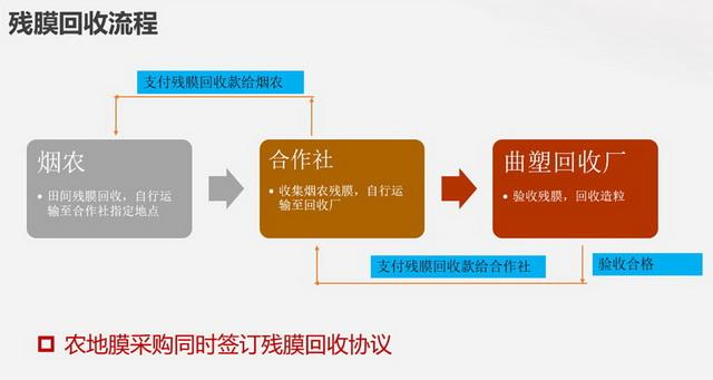 云南曲塑集团的残膜回收流程。