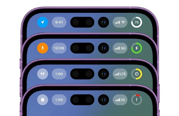 iPhone 14 Pro状态栏设计