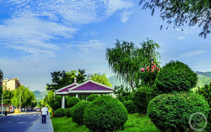 ▲鹰手营子矿区里满目青葱。图片来源/鹰手营子矿区委宣传部 