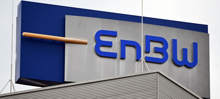 图为EnBW公司logo。来源：德新社（dpa）
