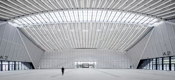 （国开行浙江省分行支持的互联网之光博览会展馆扩建一期项目建设现场）