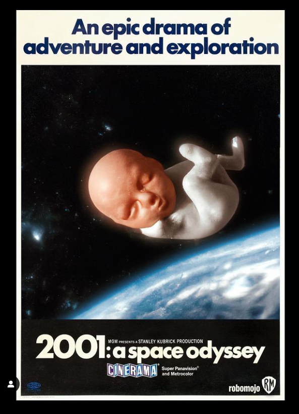不过，库布里克的这个原版海报倒是也有点AI创作的味道：