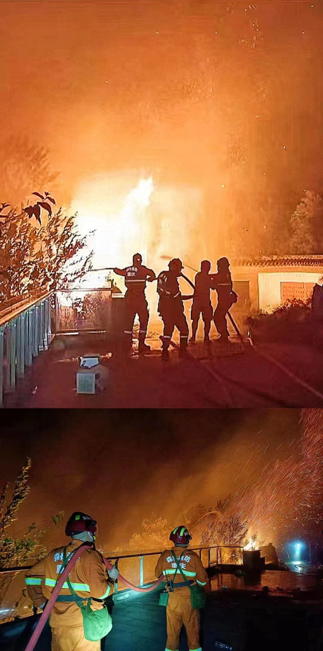 重庆山火救援现场。图源：中国应急管理报