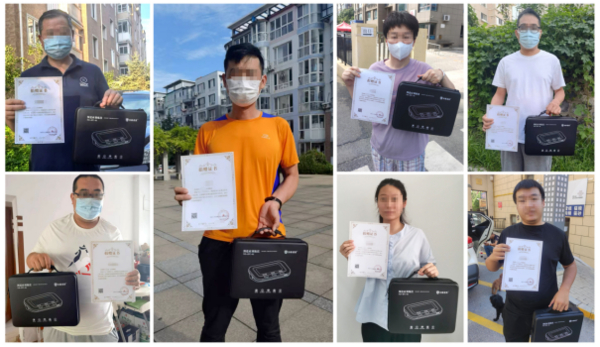 　　▲安康诺盾集团和广大爱心客户一起开展公益捐赠活动