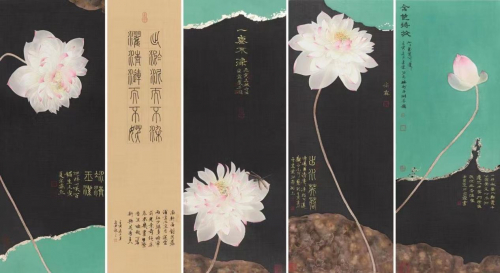 　　吴宗霖荷花专题展上部分展品欣赏