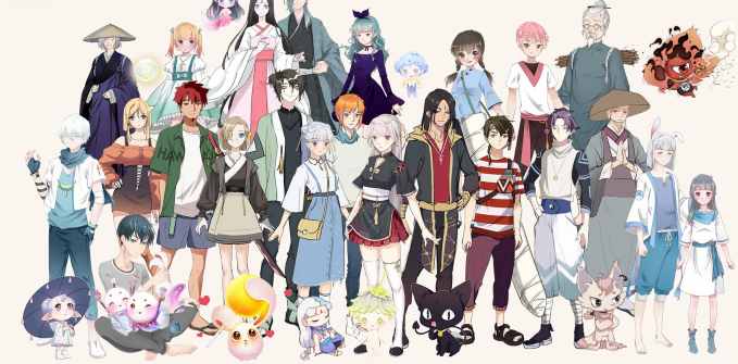 风鱼动漫虚拟艺人IP矩阵 图源：风鱼动漫