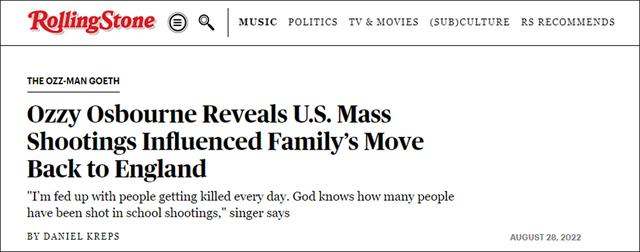 美国《滚石》杂志报道截图