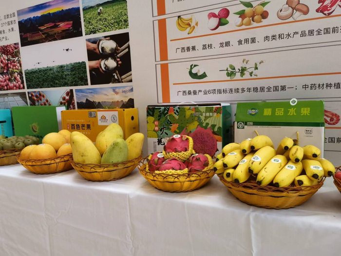 图为广西优质农产品展示现场