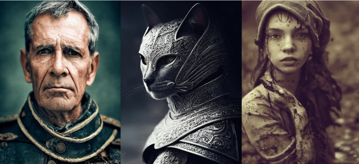 双模型合成生成结果&nbsp; &nbsp; 图片来源：Allesandrochille 等人创作，Alberto Romero 组合