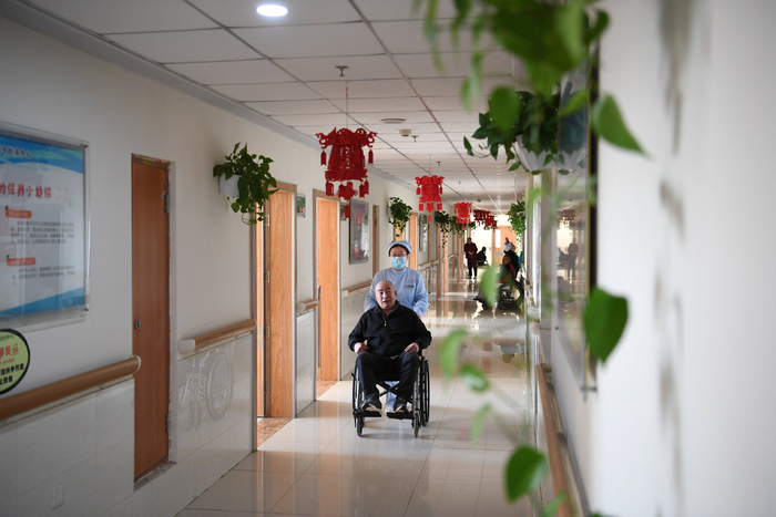 一家提供养老和医养结合服务的机构 图片来源：新华社