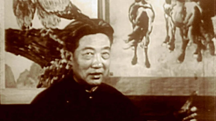 图：中国现代著名画家徐悲鸿