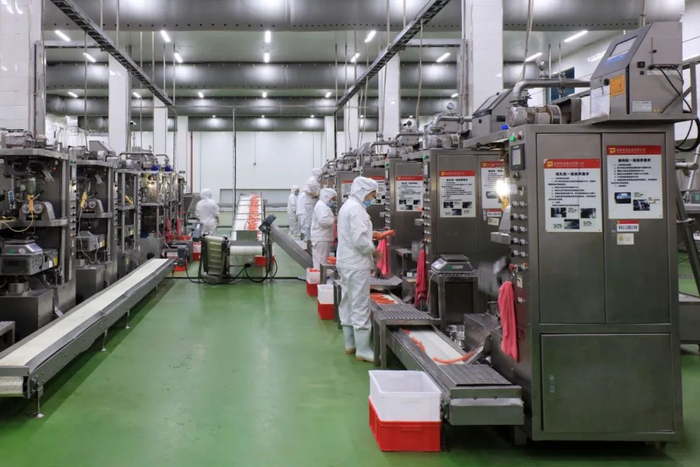 成都希望食品生产线&nbsp;图片来源：成都希望食品供图