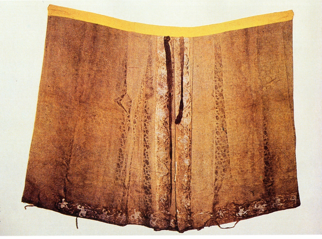 元代钱裕墓出土的元代马面裙实物（图片来源：作者提供）