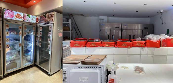 预制菜店面内部硬件需求门槛较低，是吸引加盟商的条件之一/时代周报记者摄
