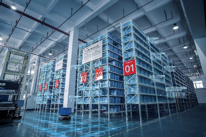 　　齐心集团AGV智能物流仓储