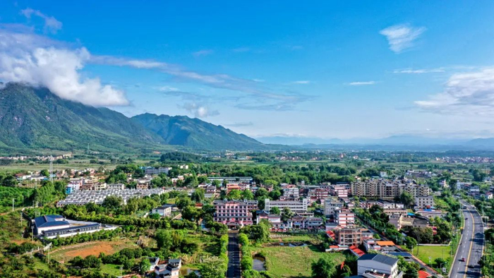 △风景如画的乳桂公路乡村振兴示范带（游溪段）。