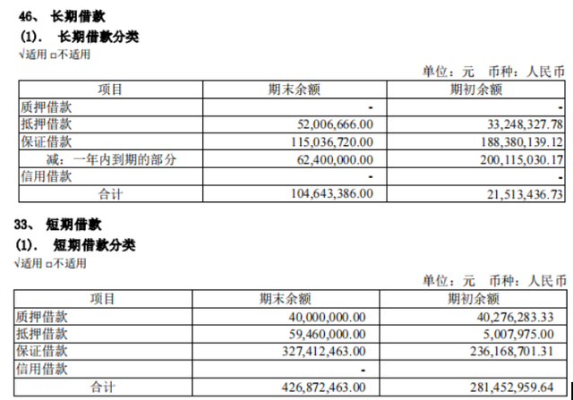 　　长期借款和短期借款分类（来源：动力源2022年半年报）