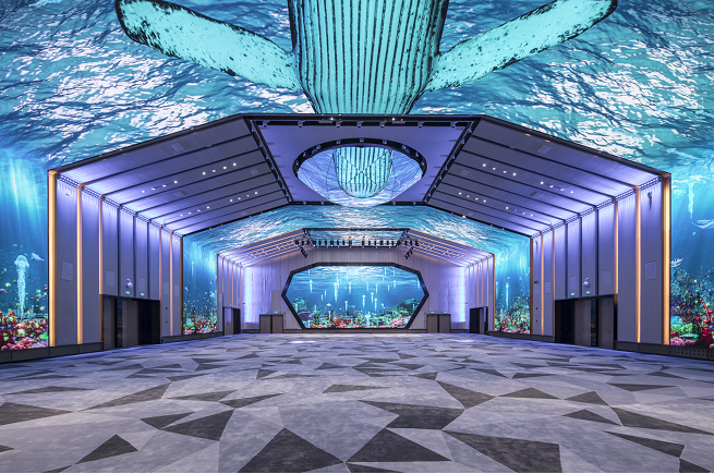 　　图注：位于正大中心四层的大宴会厅