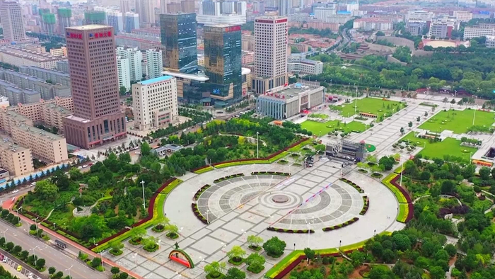 俯瞰平凉城区美景