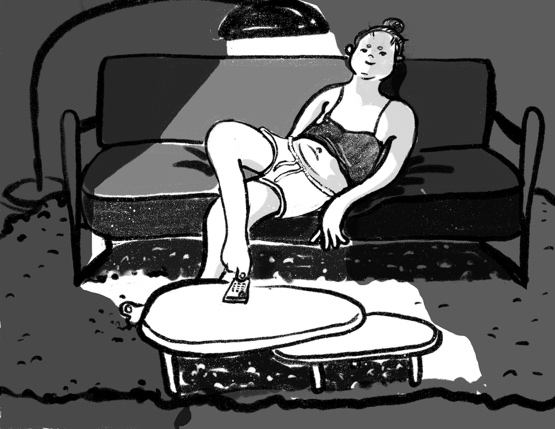 　　木沉儿作品《遥控器》