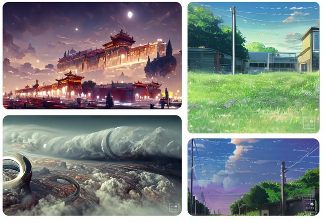 ▲文心一格的百家号AI文生图功能，能自动生成多种画风的优质作品 / 图源百度