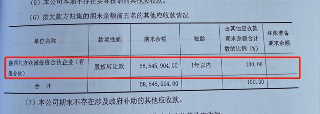 　　截图来源：铜川龙鑫2021年度财务报表