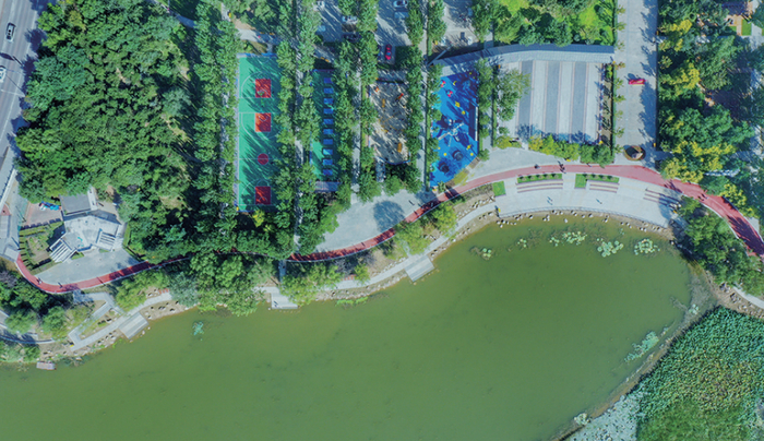 　　经过3个月的改造，皇姑区北塔公园景观提升工程已全面完工。 辽沈晚报记者 查金辉 摄