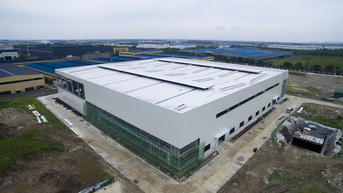 爱思达航天科技四川研发与生产基地项目（一期）厂房建设主体完工。 德阳市航空产业发展服务中心供图