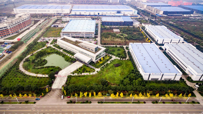 德阳市通用航空产业园部分企业厂房正在建设中。 德阳市航空产业发展服务中心供图