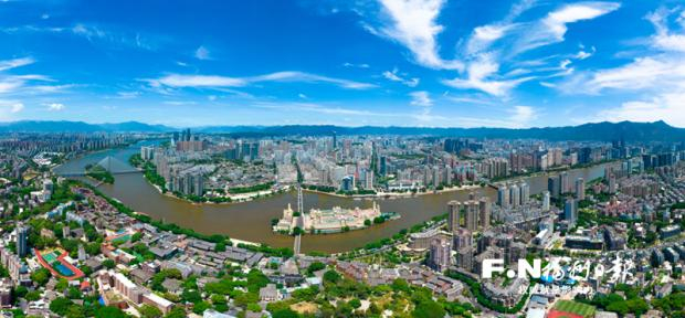 “闽江之心”。记者 林双伟 摄