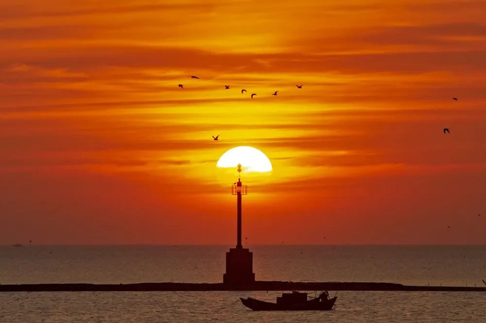 廉江龙头沙渔港。蓝伟强 摄