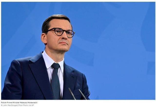 波兰总理莫拉维茨基 图源：美联社
