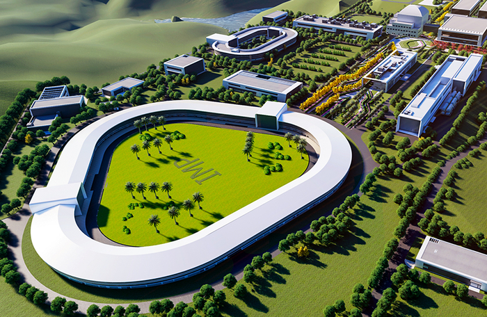 图 正在建设的惠州大型加速器集群（设计效果图）图源| 近代物理所