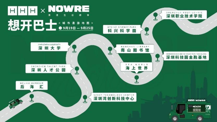 　　HHH × NOWRE 巴士城市漫游企划