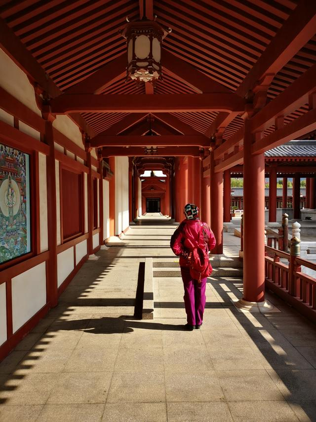 2021年元旦，刘艺在普陀山。受访者供图