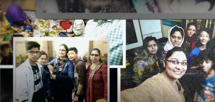  ·&nbsp;拉利特一家。（视频截图）