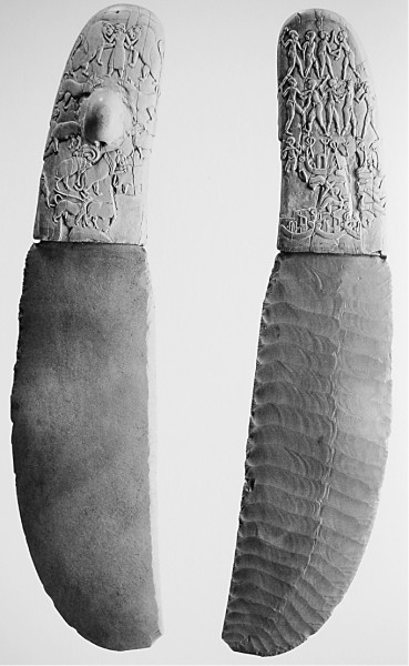     前王朝的一位君主使用过的燧石刀。资料图片