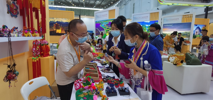 图为2022中国—东盟博览会旅游展现场。赵家志/摄