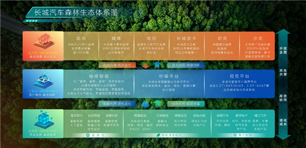 　　长城汽车森林生态体系图