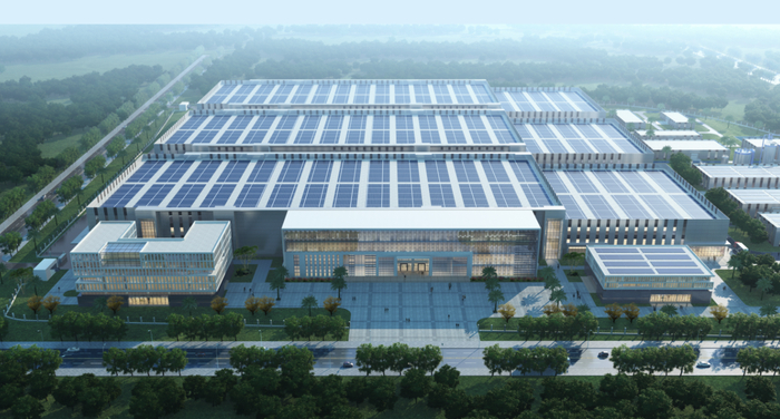 巨湾技研总部及生产基地效果图（图/广州日报·新花城记者：邱伟荣 摄）