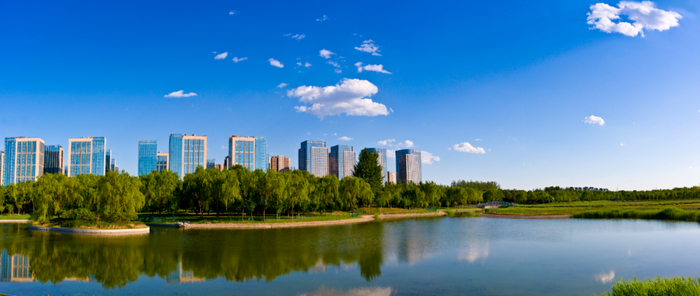  北京经开区留住APEC蓝。（北京经开区工委宣传文化部供图）