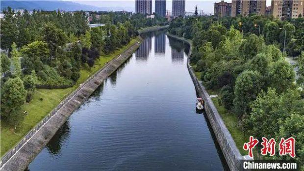 图为璧南河穿城而过。　璧山区融媒体中心供图