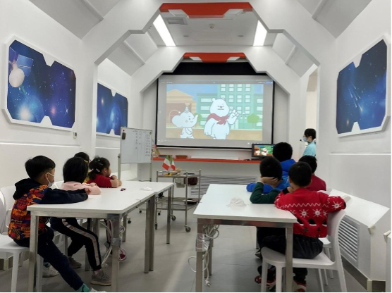 　　《环球美食之旅》食育课堂现场